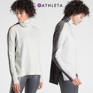 Athleta Women's Two-Tone Turtleneck Sweater